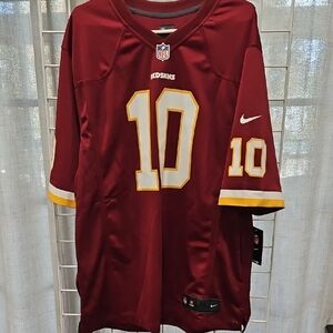 Signed RG3 Nike Burgundy and White #10 Redskins Jersey